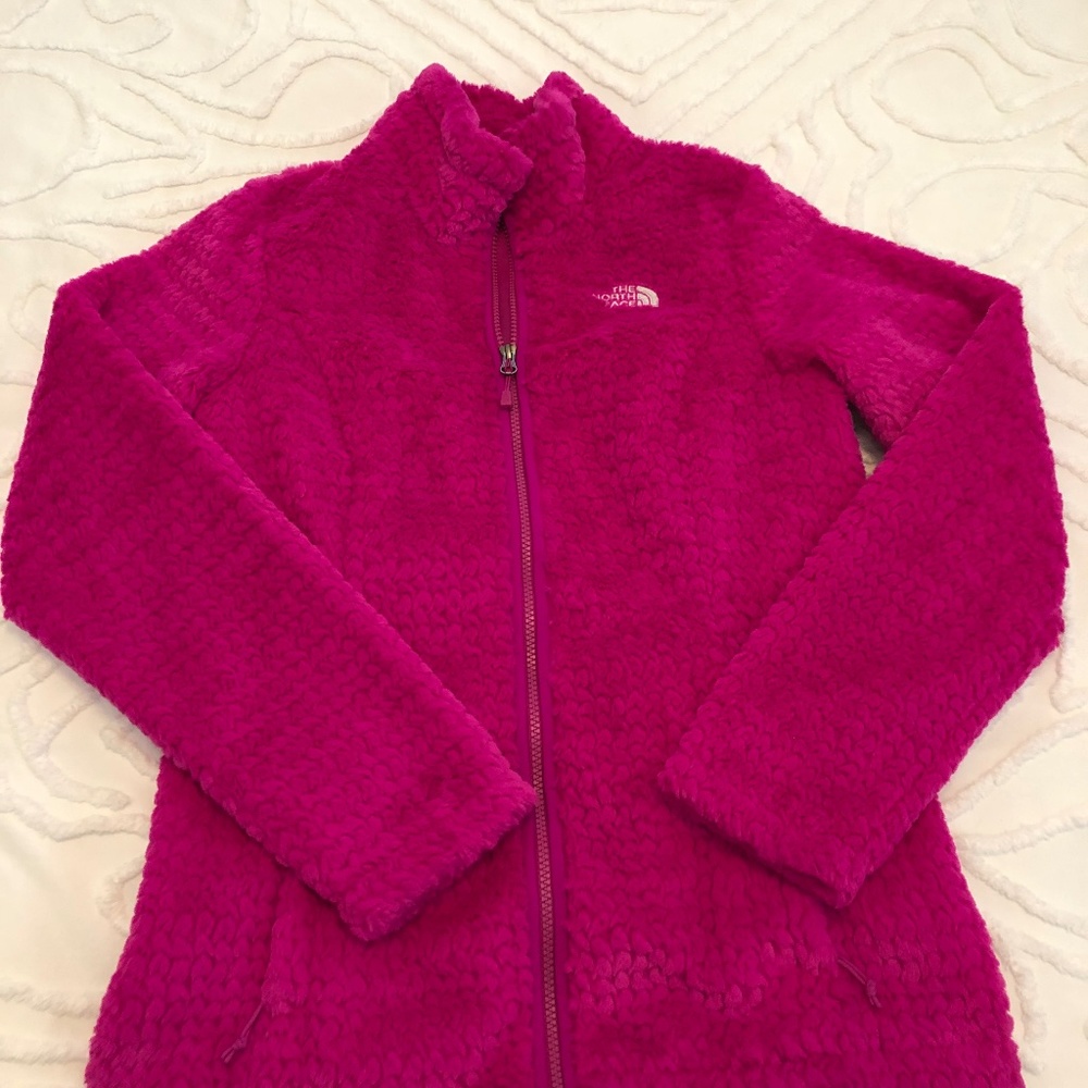 EUC The North Face  Osito Jacket - Mossbud - Fuchsia Pink